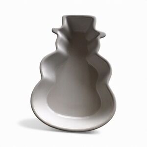 Christmas Nantucket Snowman Stoneware Baking Dish -‎ Serving Bowl